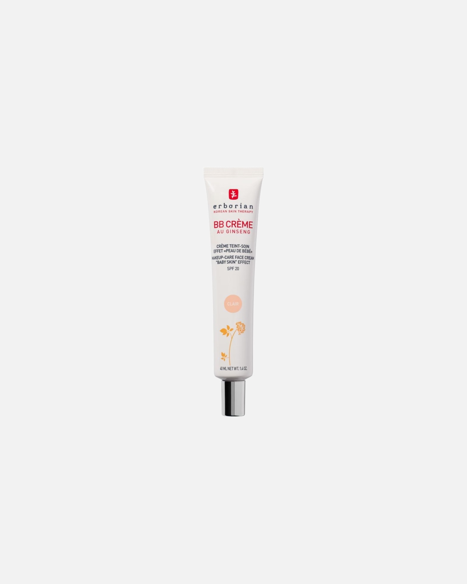 BB Cream für Unisex ERBORIAN Au Ginseng CLAIR - 40 ml