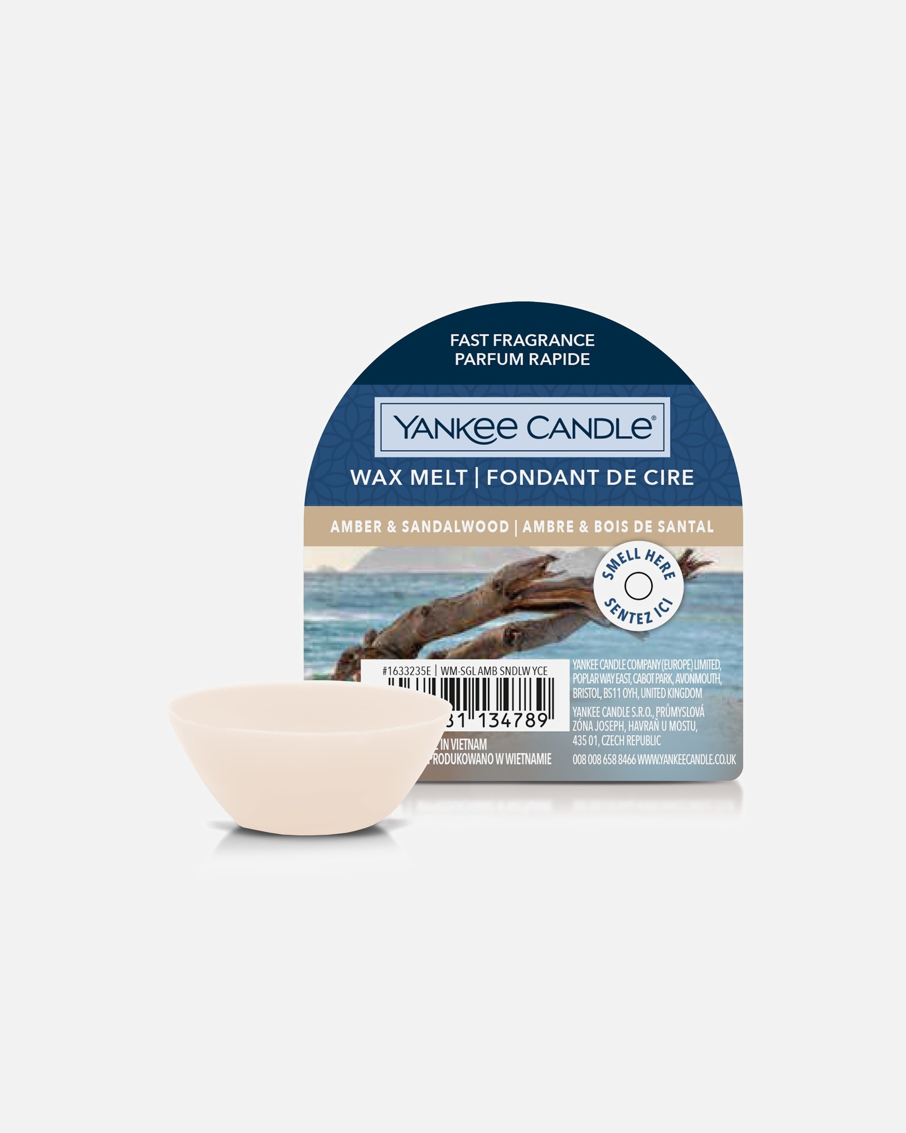 Kerze für Unisex YANKEE CANDLE Default Brand Line Wax Melt 22 g - Amber & Sandalwood