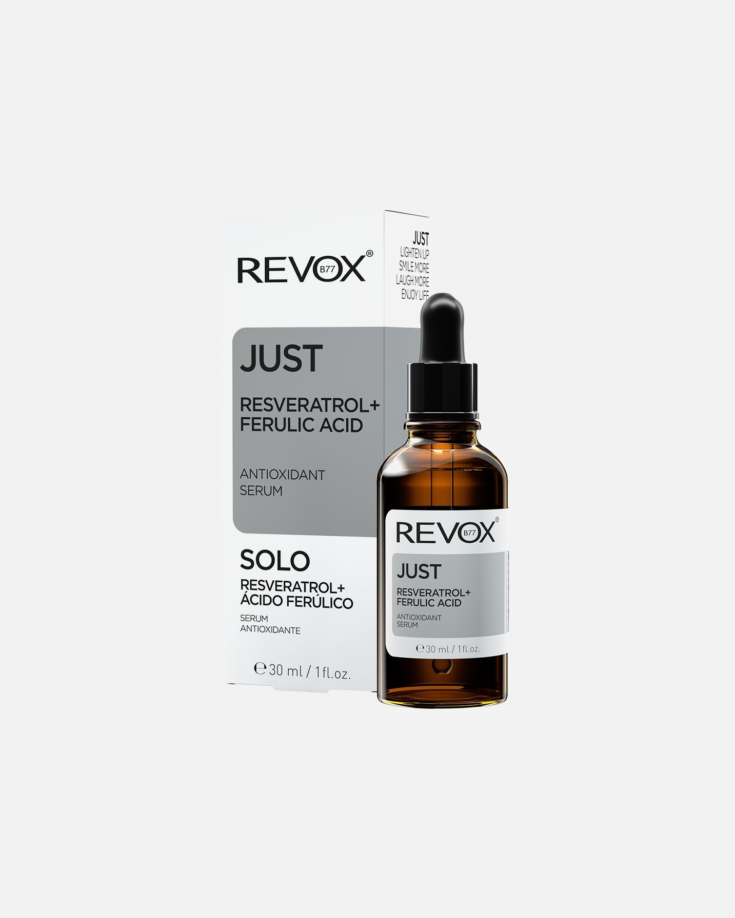 Anti-Akne Pflege für Unisex REVOX B77 JUST Resveratrol+Ferulic Acid 30 ml