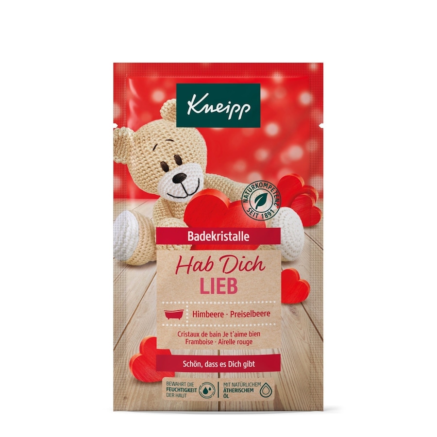 Kneipp Badekristalle Hab dich lieb - Himbeere & PreiselbeereKörper | 60.0 g | 17,17 / 1.0 kg