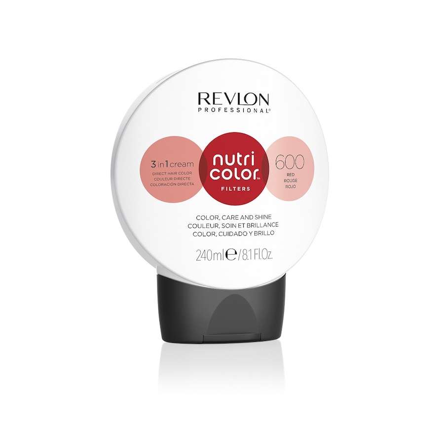Revlon Professional Nutri Color 3 in 1 Cream Nr. 600 Haarfarbe - RED 240 ml Braun