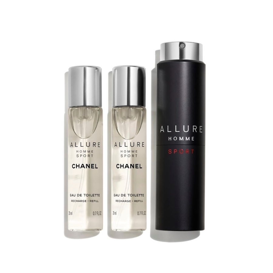 CHANEL ALLURE HOMME SPORT TWIST AND SPRAY FLACON RECHARGEABLE 3 x 20 ml - EAU DE TOILETTE Eau de Toilette 60 Herren