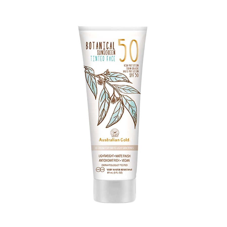 Australian Gold Botanical Face SPF50 BB Cream Fair to Light Skin Tones 88 ml Silber