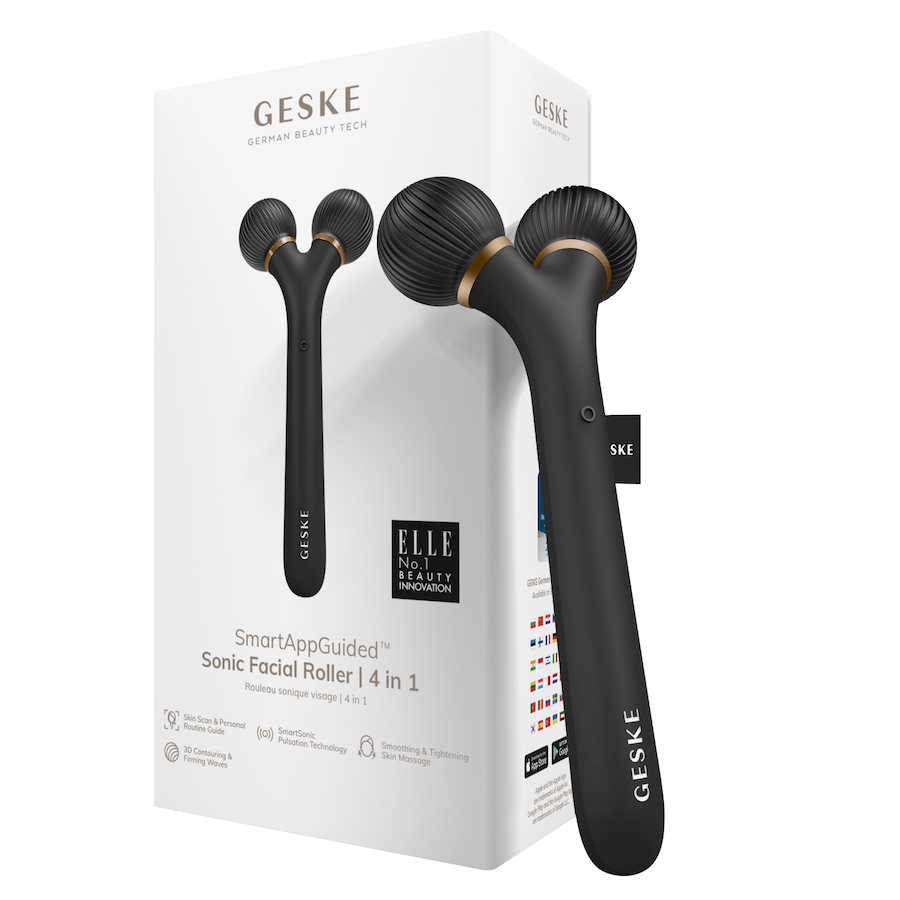 Geske SmartAppGuided Sonic Facial Roller | 4 in 1 Elektrisches Gesichtsmassagegerät Gray