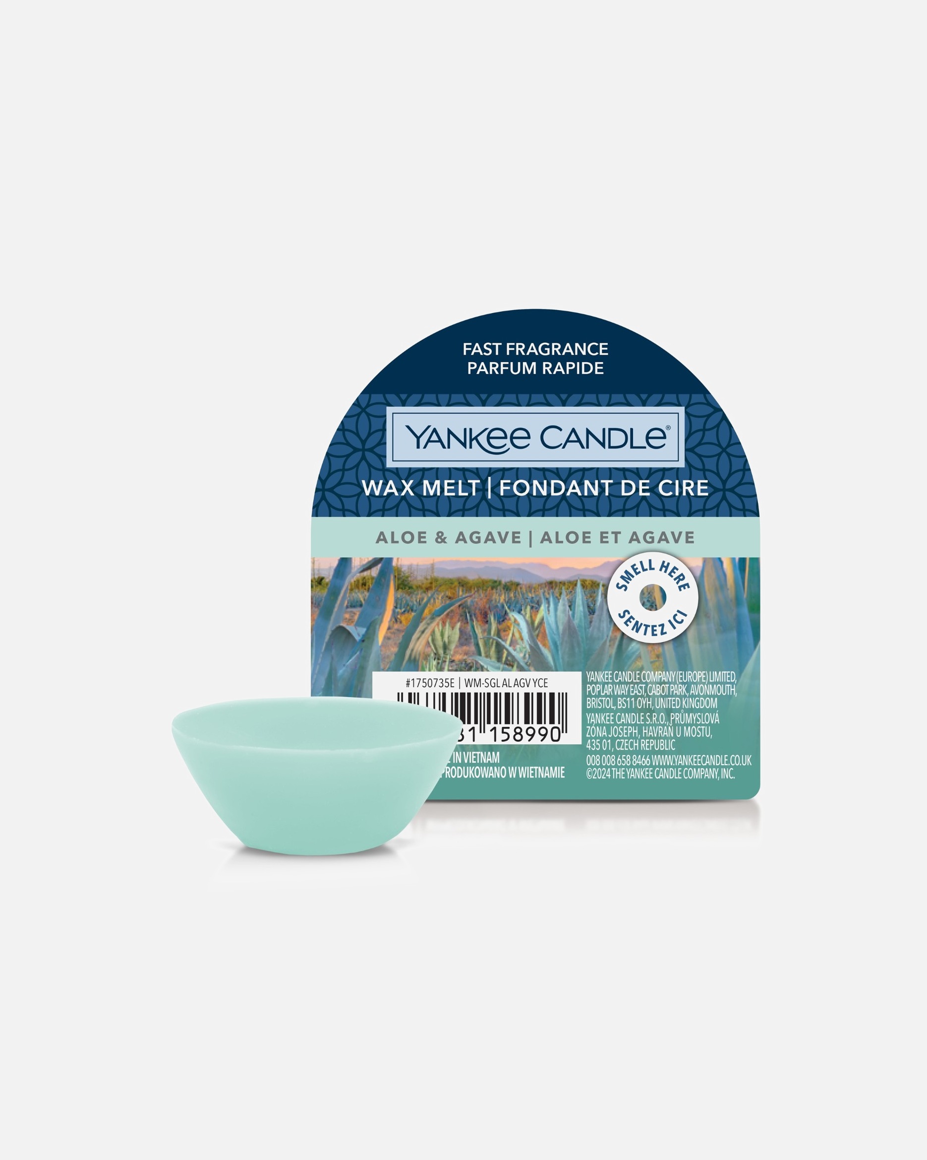 Kerze für Unisex YANKEE CANDLE Default Brand Line Yankee Candle Wax Melt Single Aloe & Agave 22 g