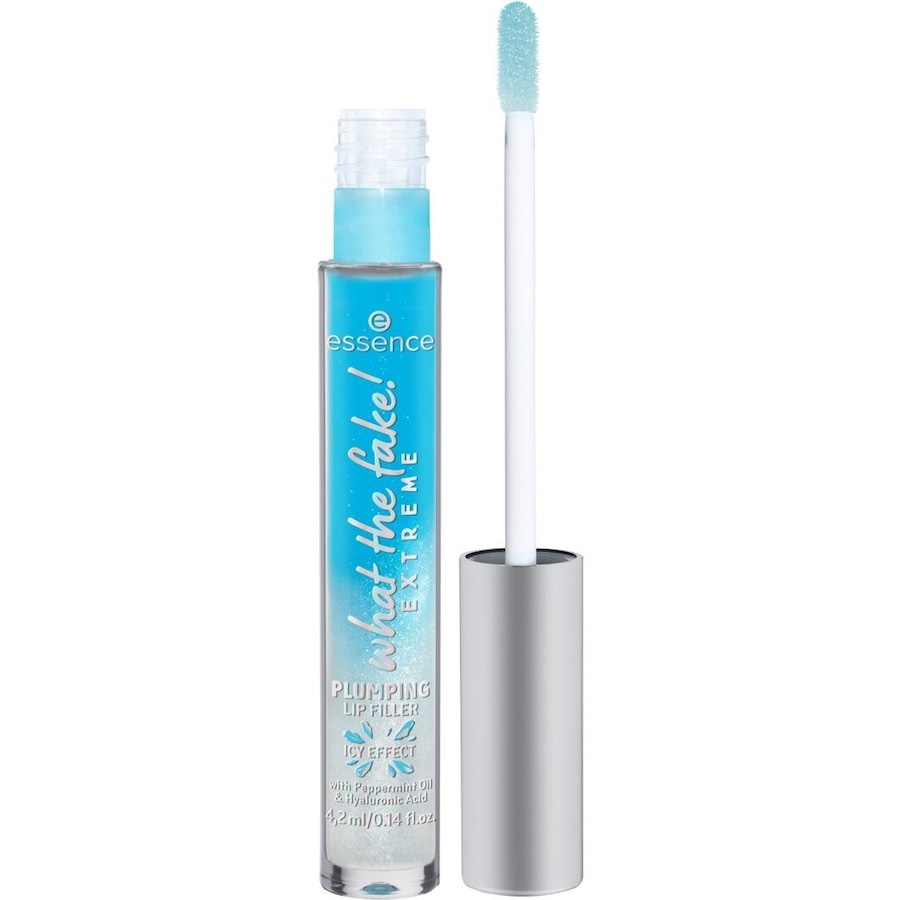 Essence What the fake! Extreme Plumping Lip Filler Lipgloss 02 - Ice Baby! 4.2 ml Silber