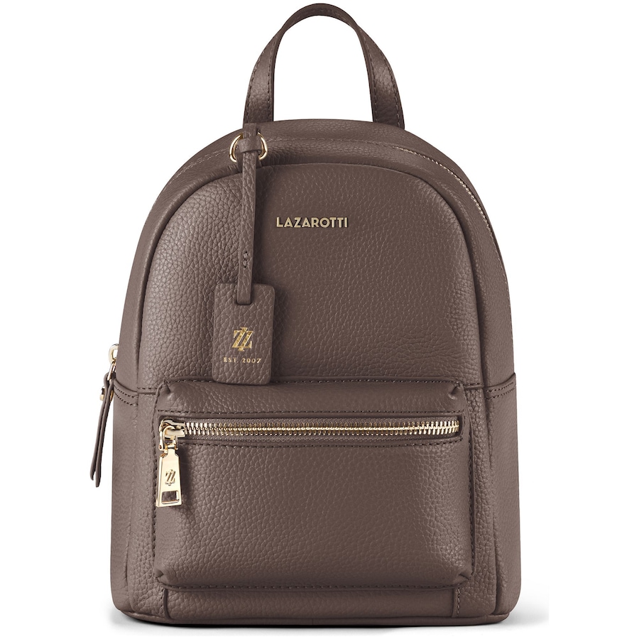 Lazarotti Bologna Leather City-Rucksack taupe 2 Hellbraun Damen