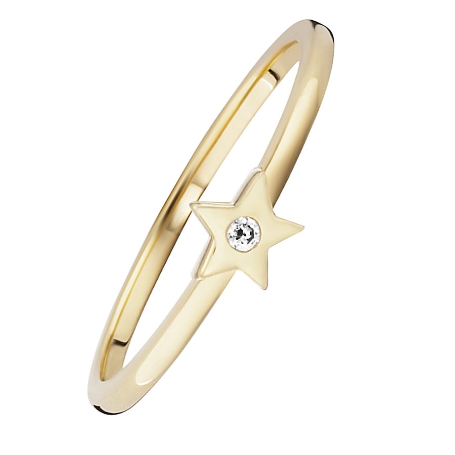 caï Caï Damen-Damenring 925er Silber 1 Zirkonia 56 32005588 Damen