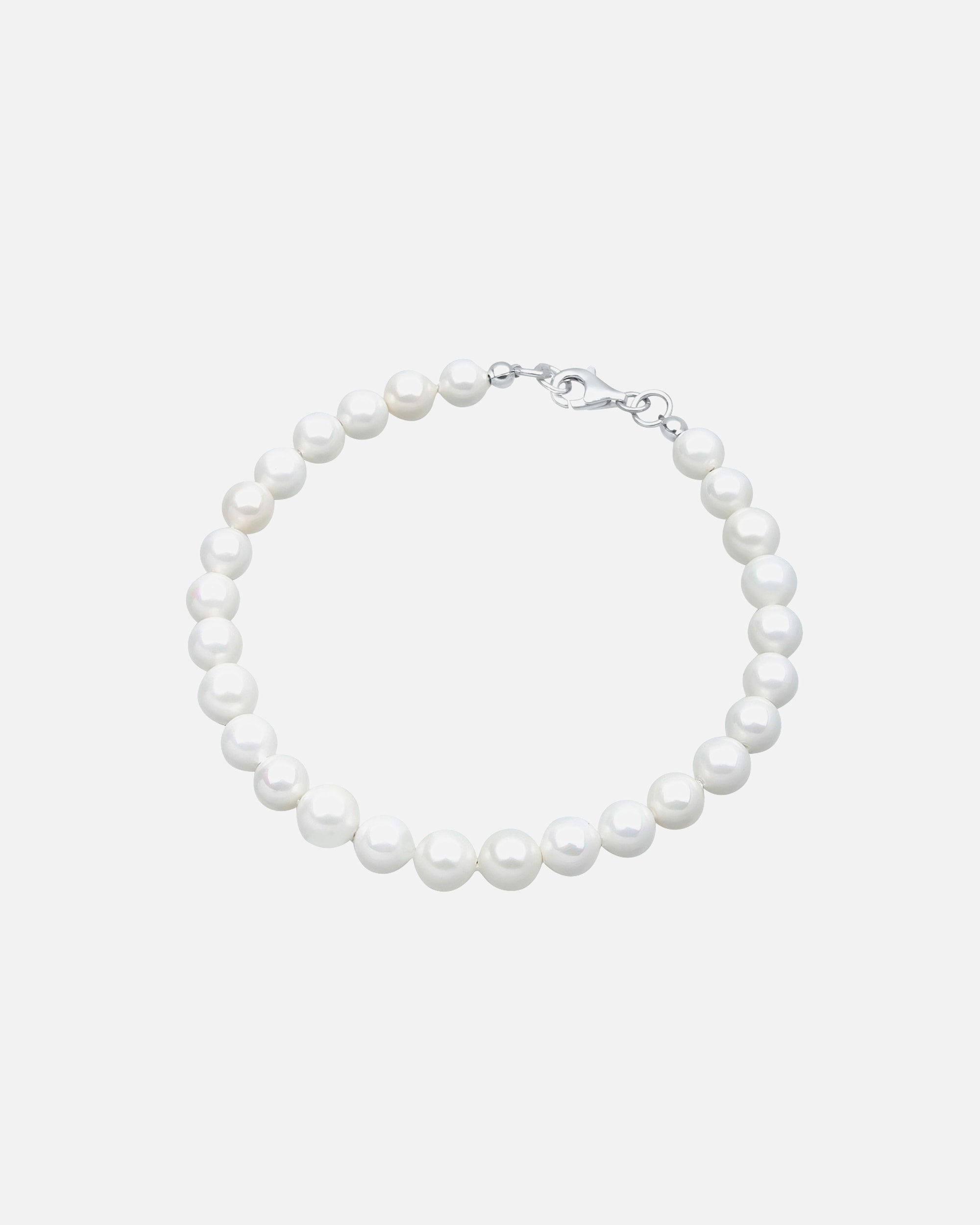 Armband für Weiblich Elli Muschelkernperlen Schimmernd 925 Sterling Silber 18
