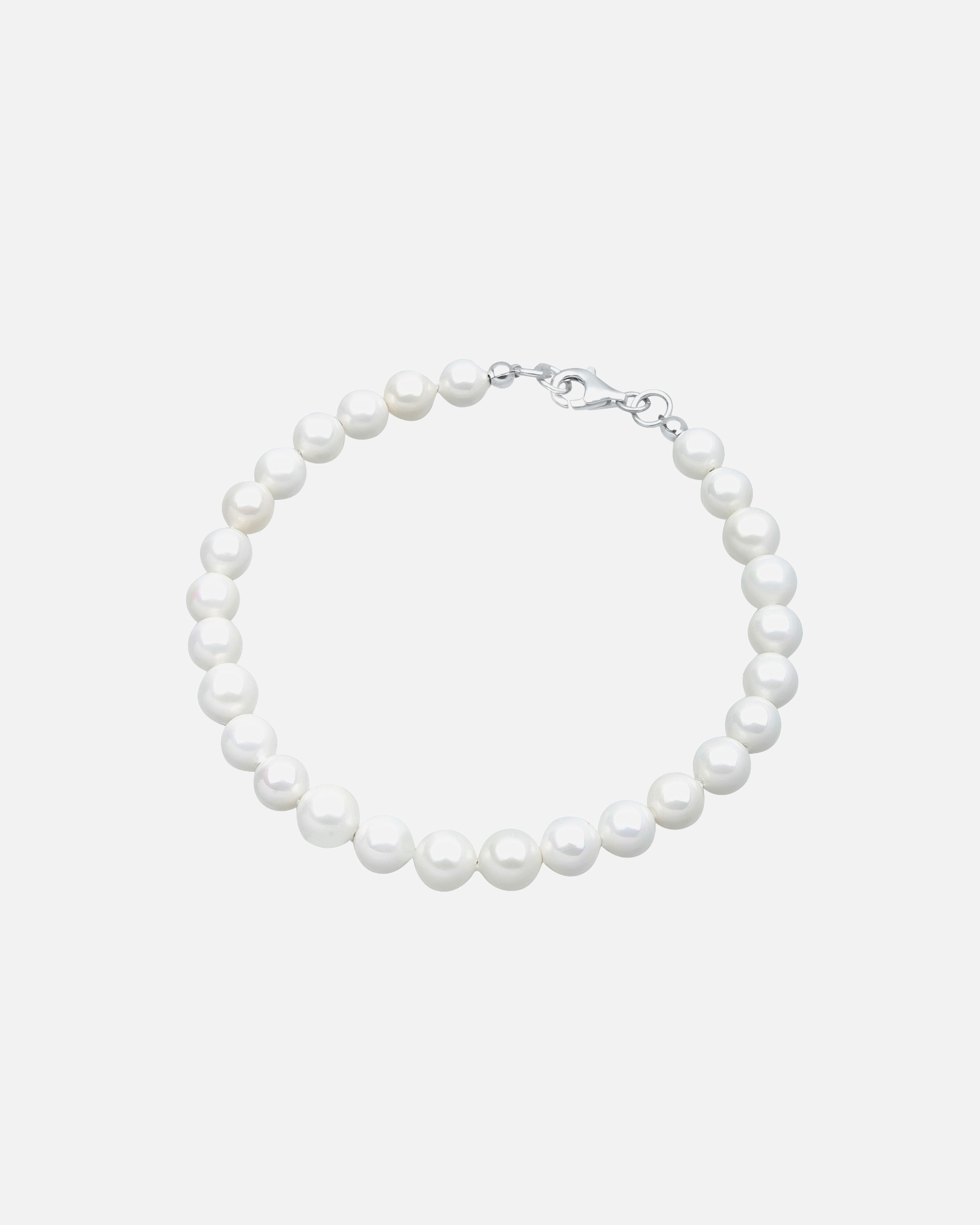 Armband für Weiblich Elli Muschelkernperlen Schimmernd 925 Sterling Silber 22