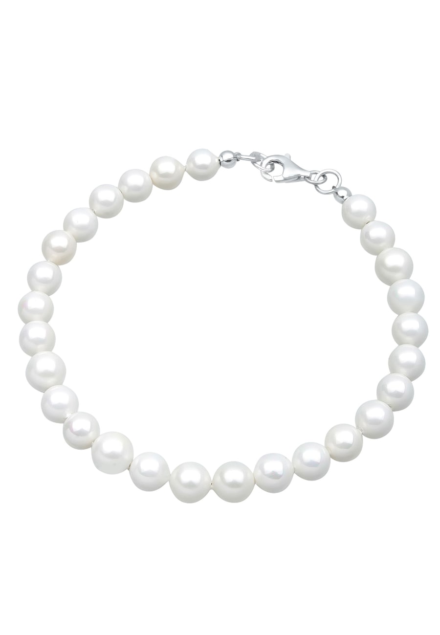 Elli Muschelkernperlen Schimmernd 925 Sterling Silber 22 Damen