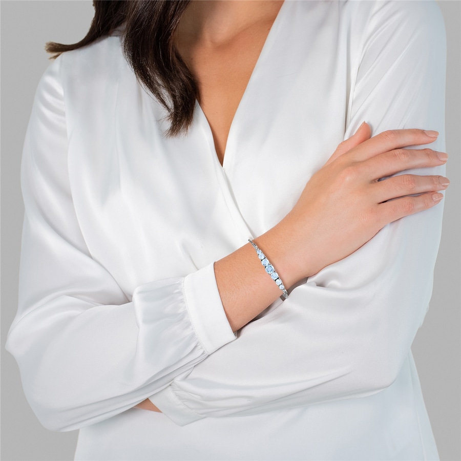 Rafaela Donata Armband Sterling Silber Amethyst in Silver/Blue Damen