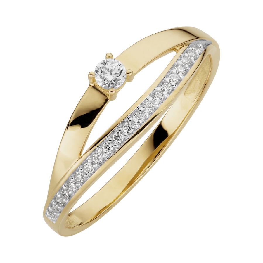 Orolino Ring 333/- Gold Zirkonia weiß 054 (17,2) Damen
