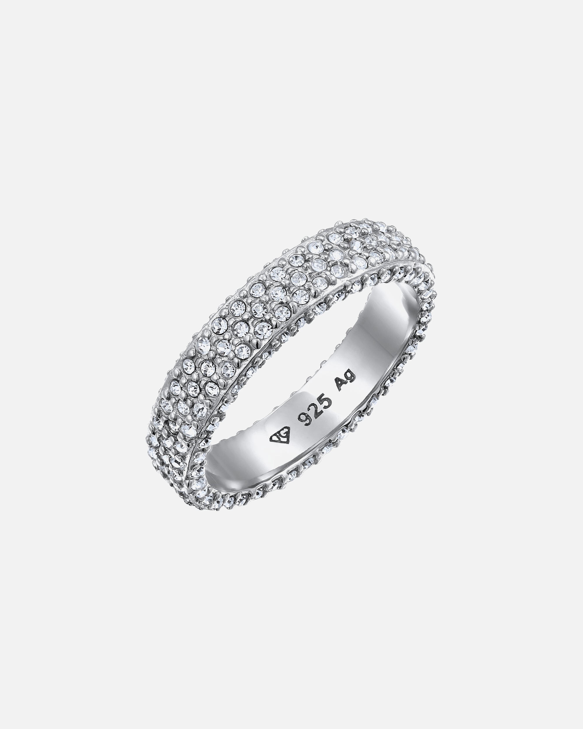 Ring für Weiblich Elli Bandring 925 Sterling Silber, mit Kristallen von Swarovski® 52