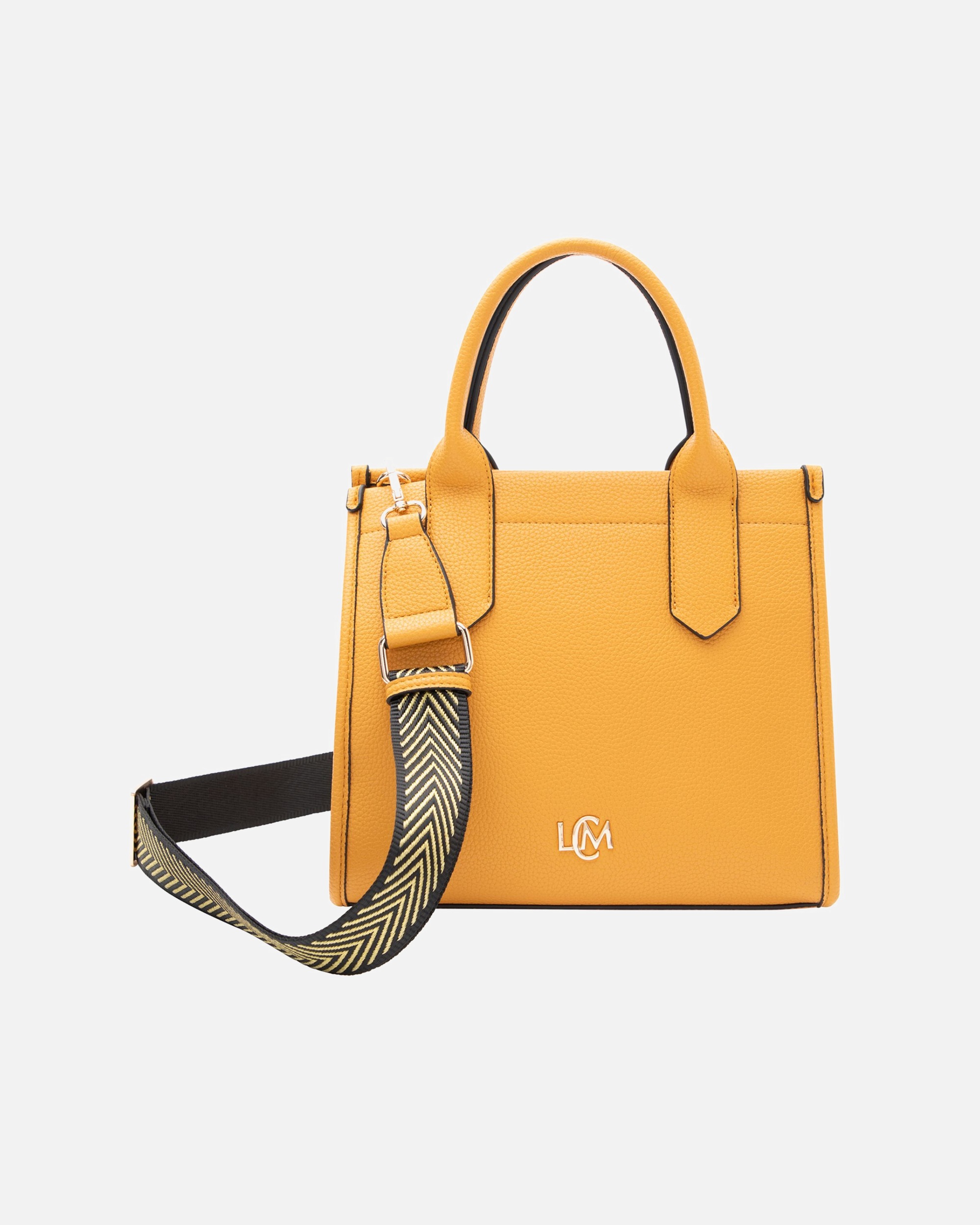Clutch für Weiblich L.CREDI Phemia Henkeltasche amber