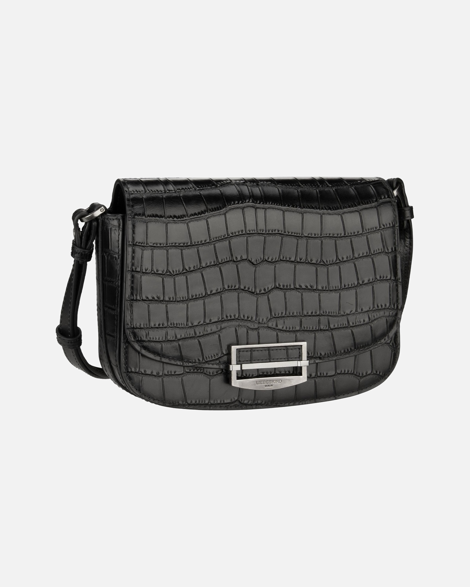 Umhängetasche für Weiblich Liebeskind Umhängetasche Ezra New Croco Black
