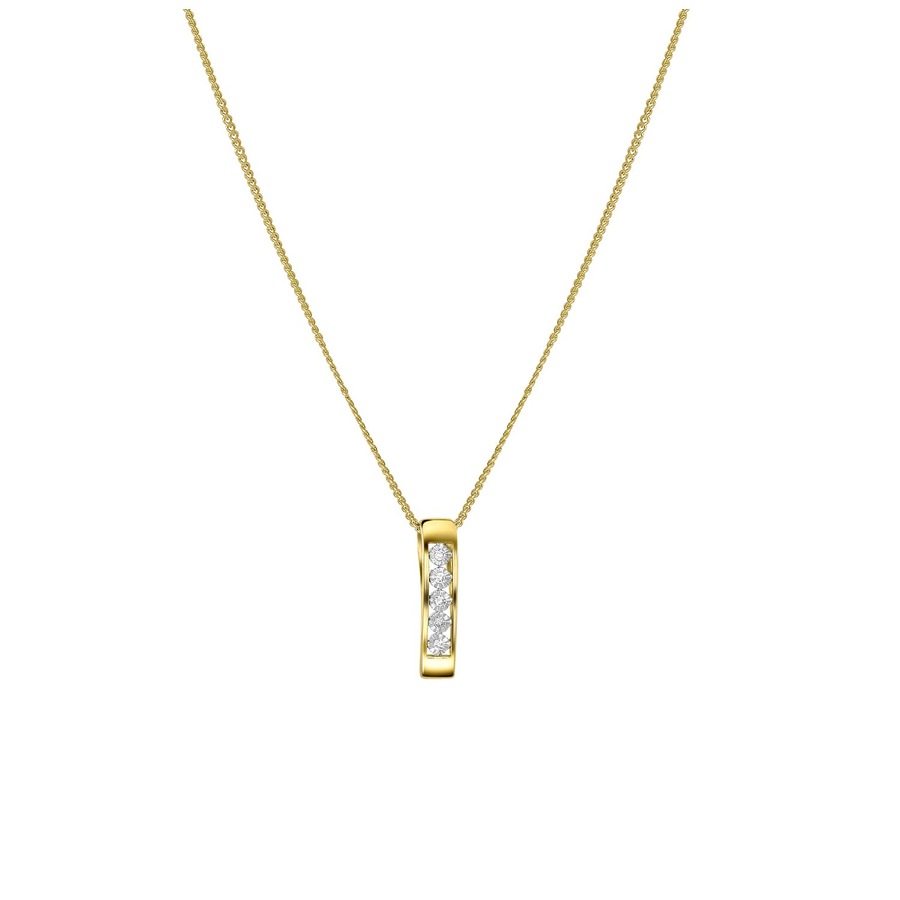 Lucardi Halskette 585 Gold - 45.0mm Damen