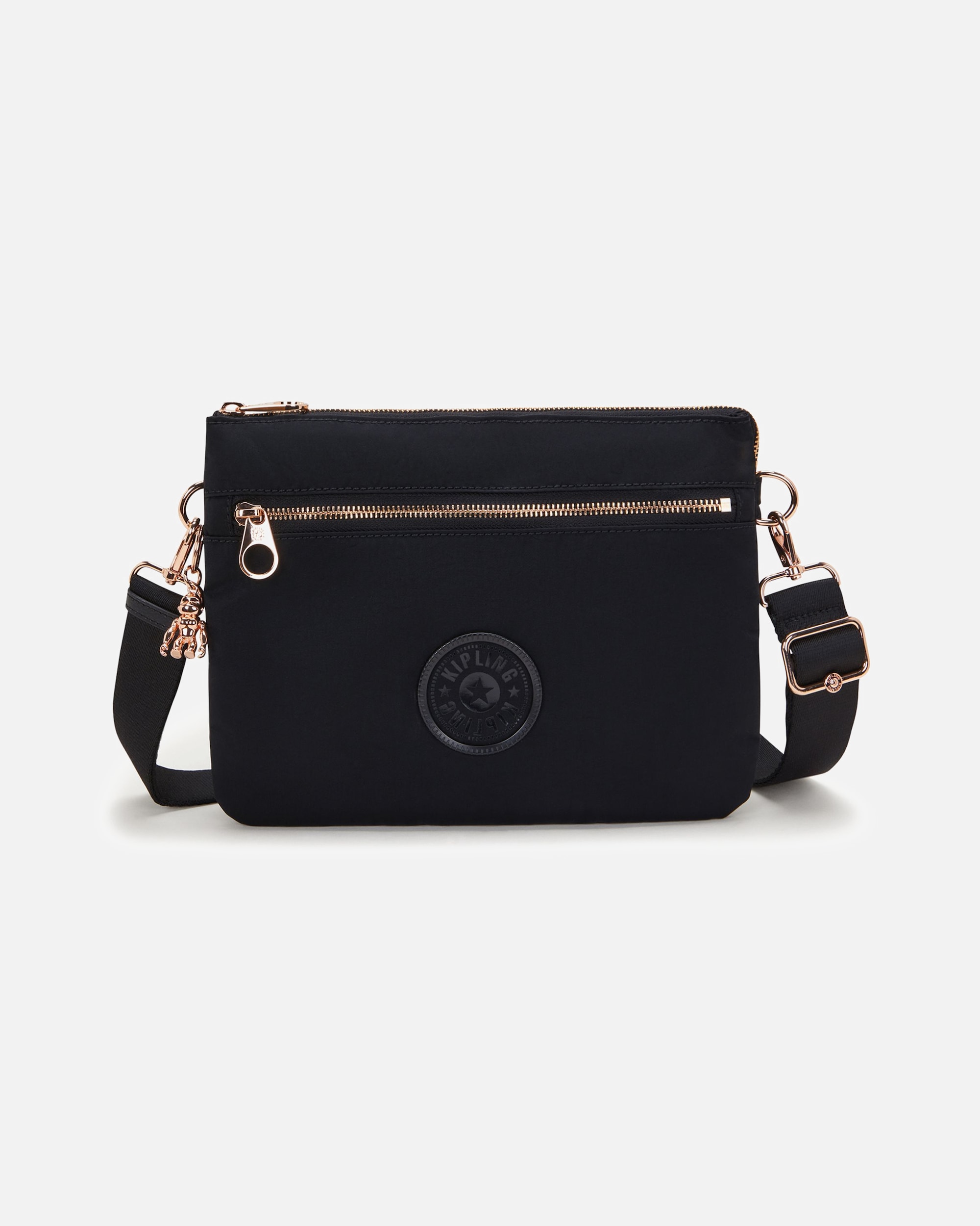 Handtasche für Weiblich Kipling Charm Umhängetasche black rose spice