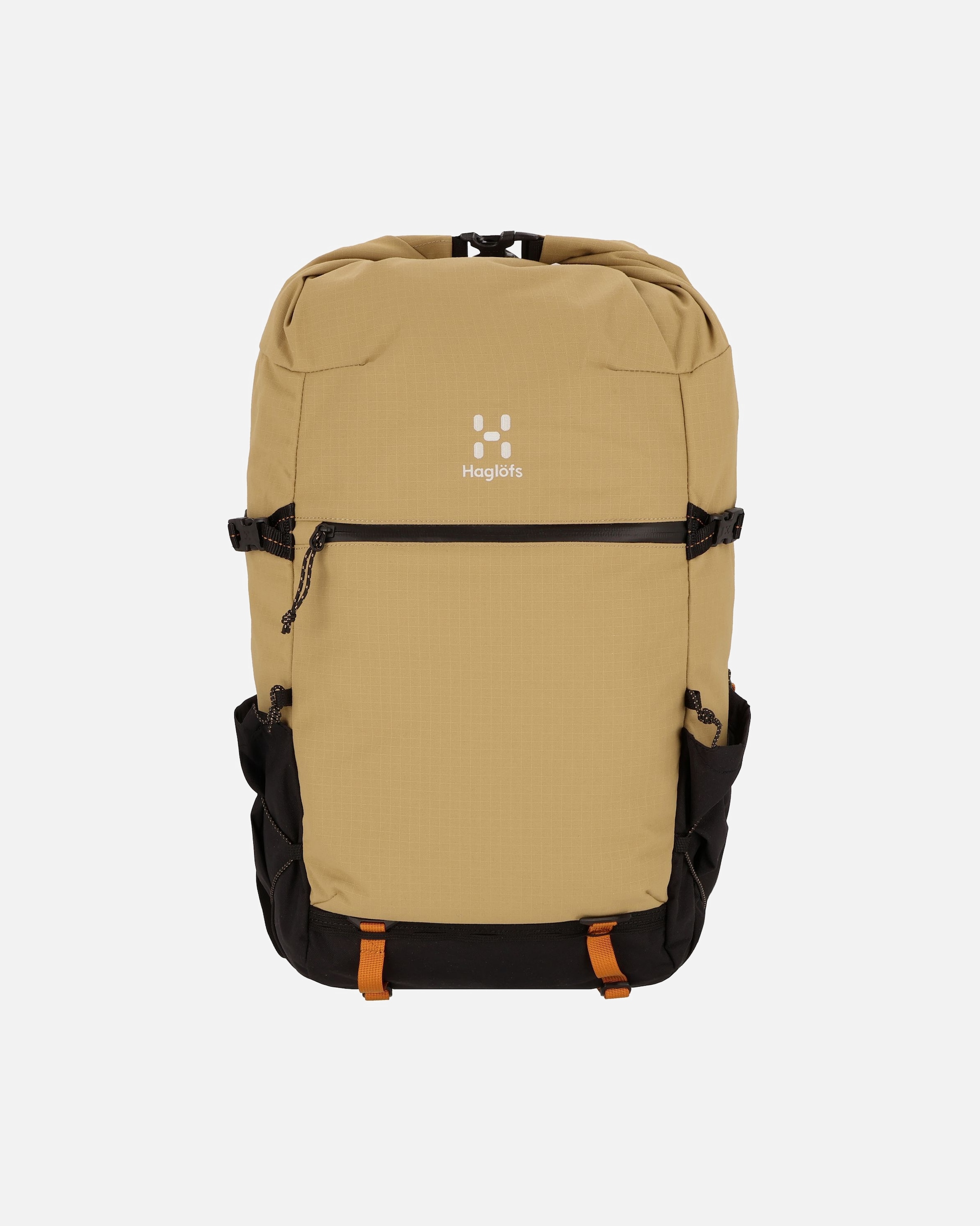 Rucksack für Männlich Haglöfs Ardos Rolltop 22 Daypack cinnamon brown - true black
