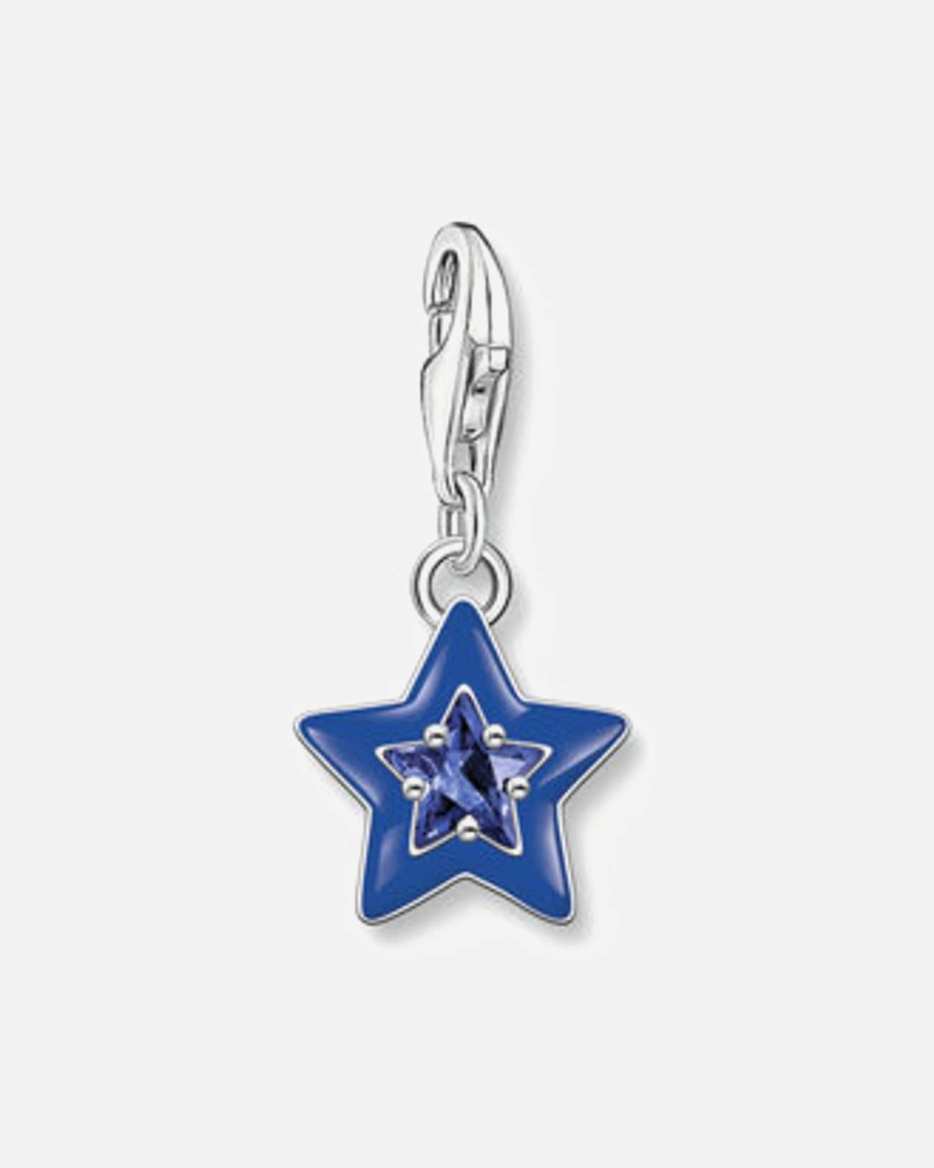 Anhänger für Weiblich Thomas Sabo Charm 925er Silber, Emaille blau