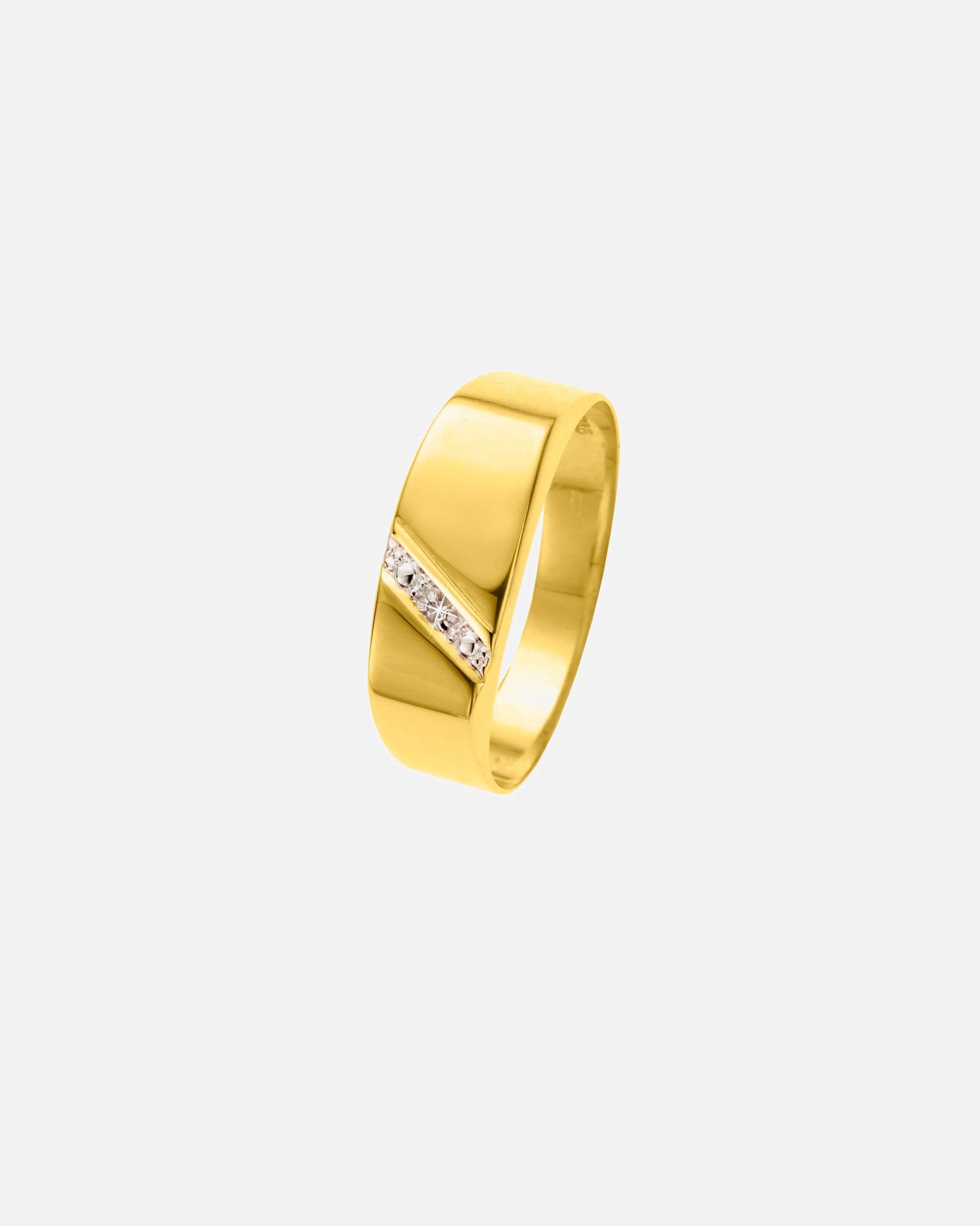 Ring für Männlich Lucardi Ringe 585 Gold - goldfarbig 69mm