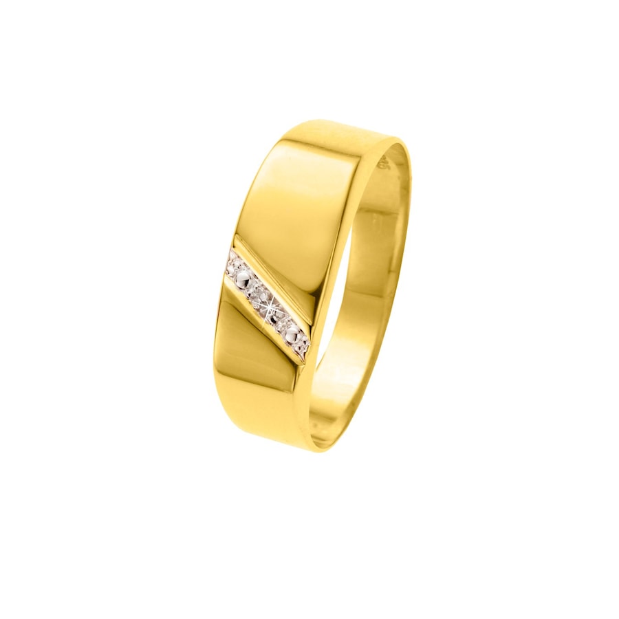 Lucardi Ringe 585 Gold - goldfarbig 63mm Herren