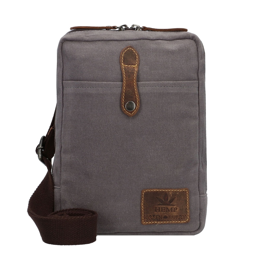 Greenburry Vintage Hemp Umhängetasche Grau Herren