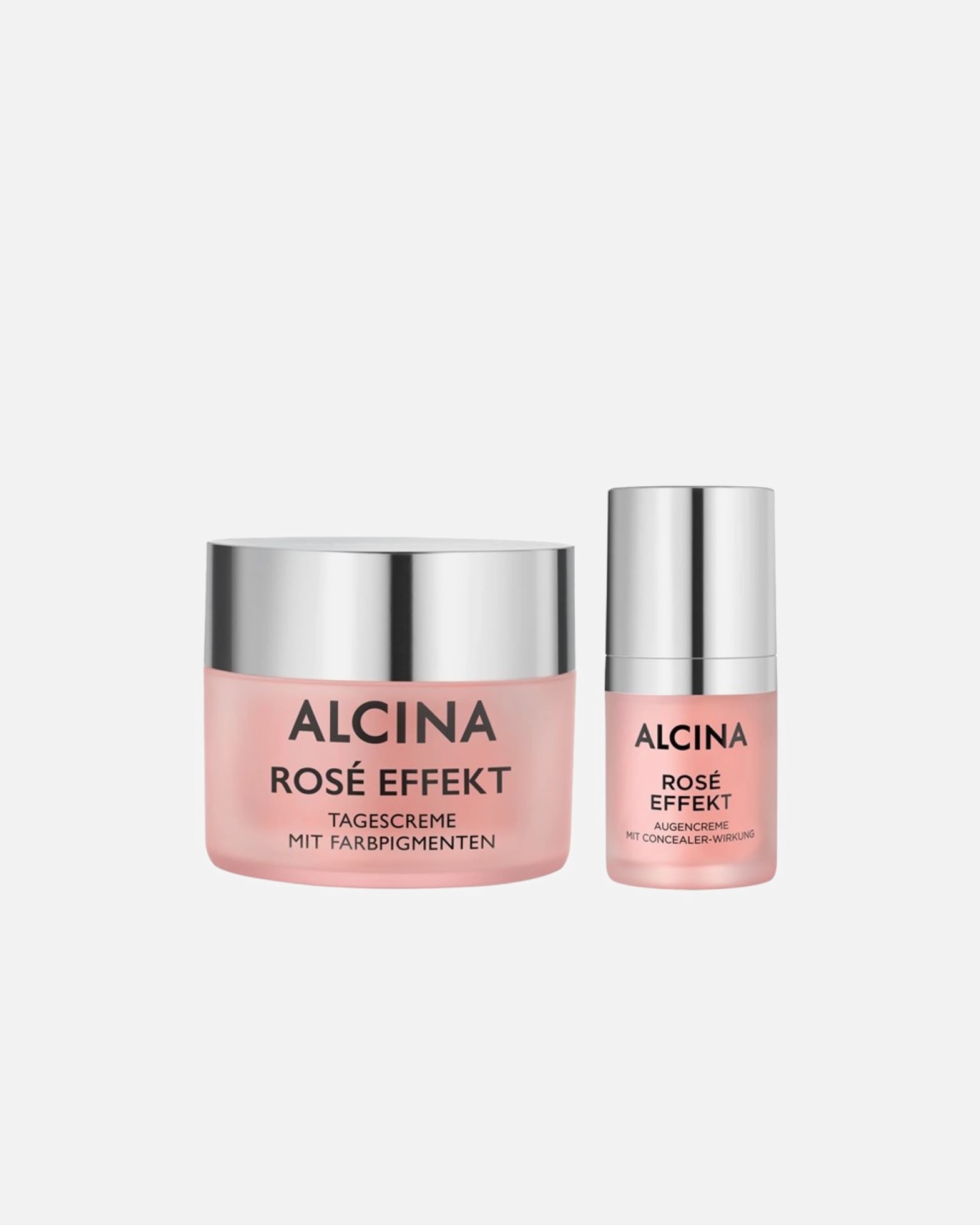 Gesichtspflegeset für Unisex Alcina Rosé Effekt Tagescreme + Augencreme 1 Stück