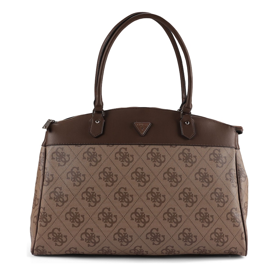 Guess Berta Schultertasche latte logo-brown Braun Damen
