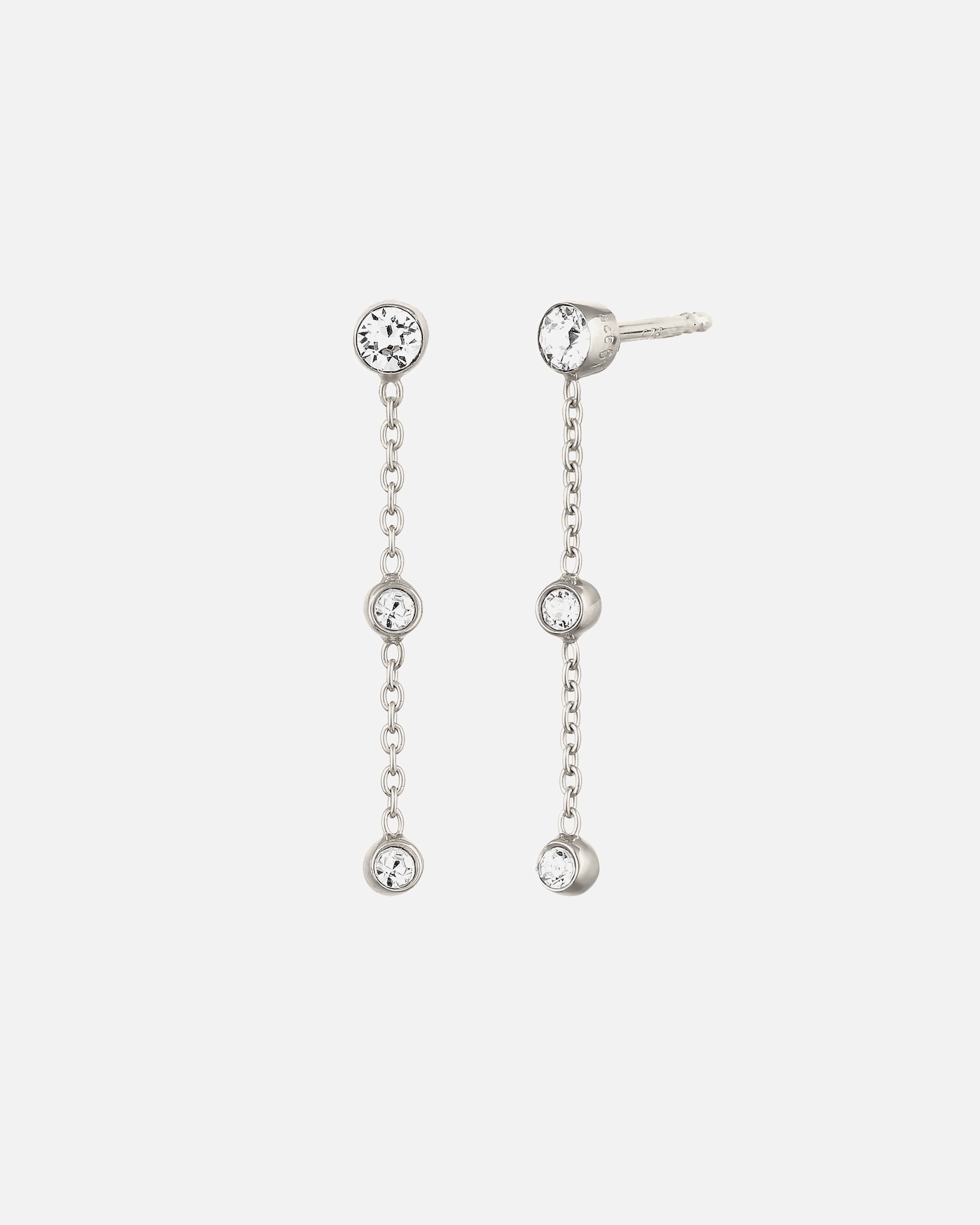 Ohrringe für Weiblich Elli Ohrstecker Ohrhänger 925 Sterling Silber, mit Kristallen von Swarovski® silberfarben
