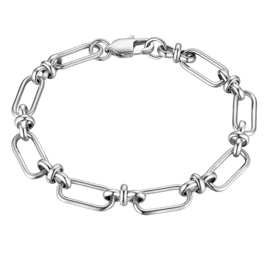 True Rebels Armband aus Edelstahl in silber 21 cm Herren