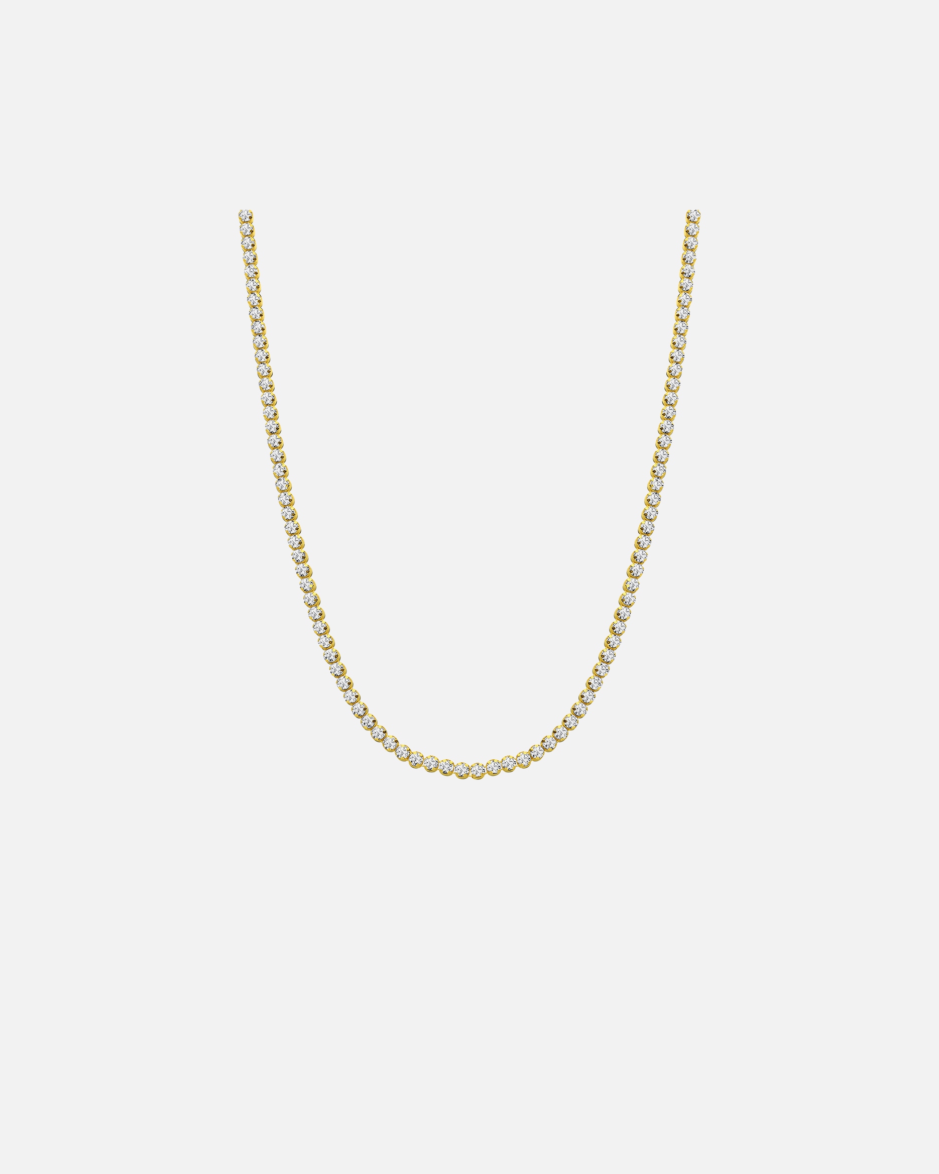 Halskette für Weiblich Lucardi Halskette - 925 Silber Gold - 45.0