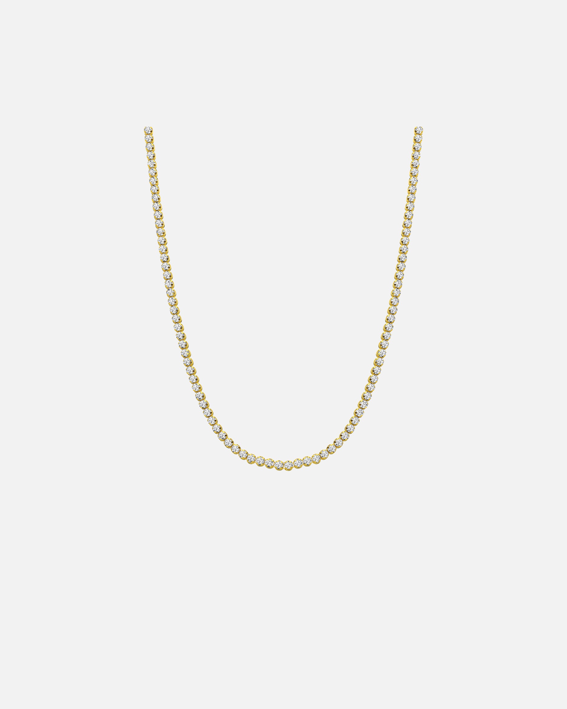 Halskette für Weiblich Lucardi Halskette - 925 Silber Gold - 48.0