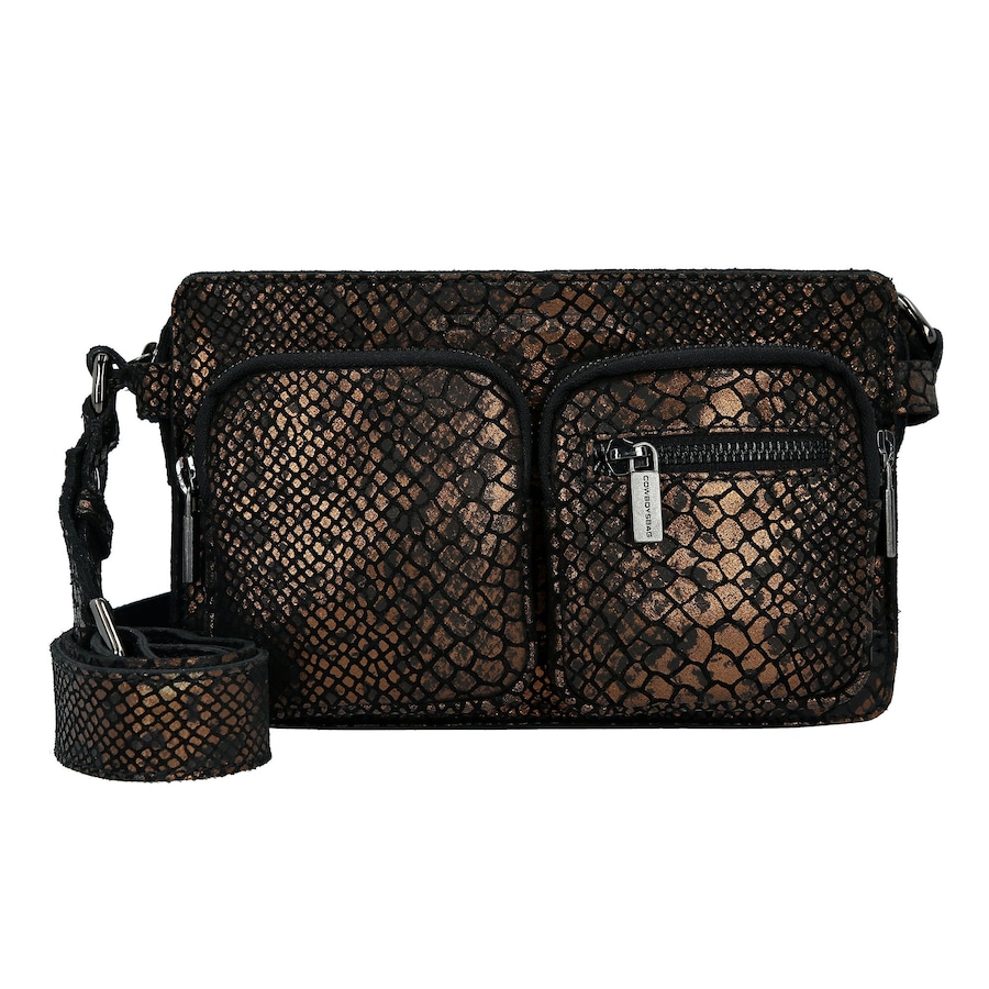 Cowboysbag Glam Umhängetasche croco bronze Braun Damen