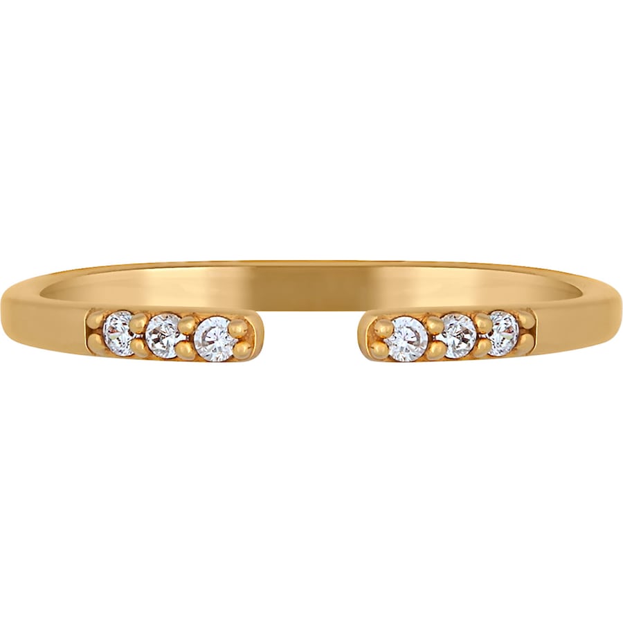 caï Caï Damen-Damenring 925er Silber 6 Zirkonia 56 32016384 60 Damen