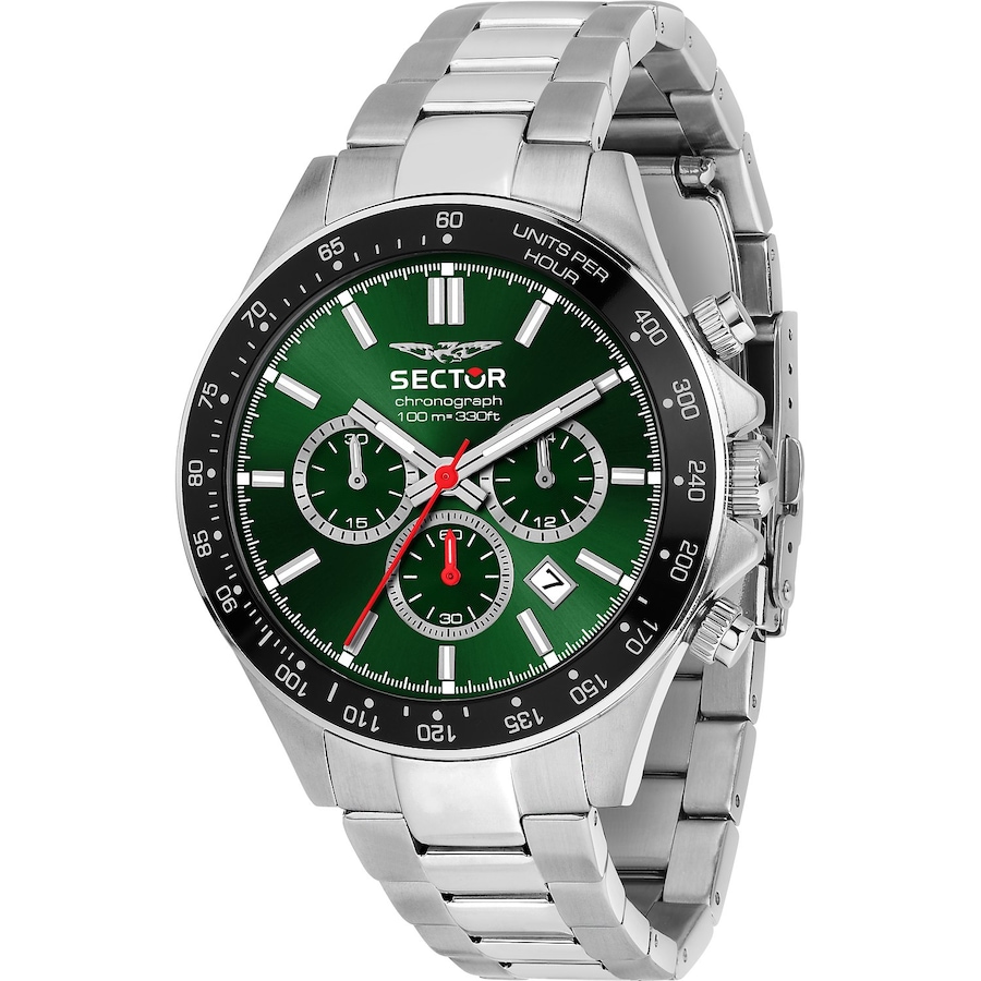 Sector Chronograph Edelstahl, Aluminium silber Herren