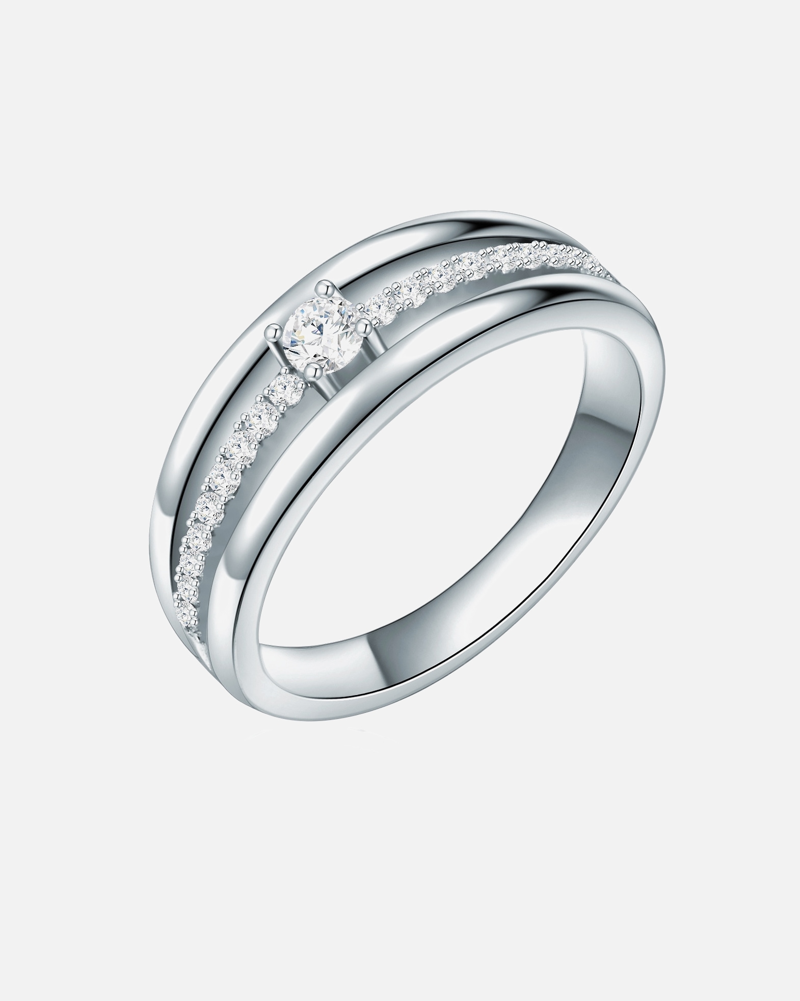 Ring für Weiblich Rafaela Donata Ring Sterling Silber Zirkonia in Silber 60