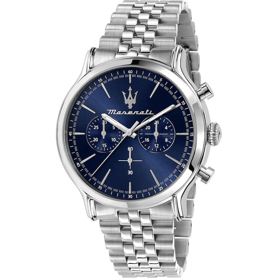 Maserati Chronograph Edelstahl blau, silber Herren
