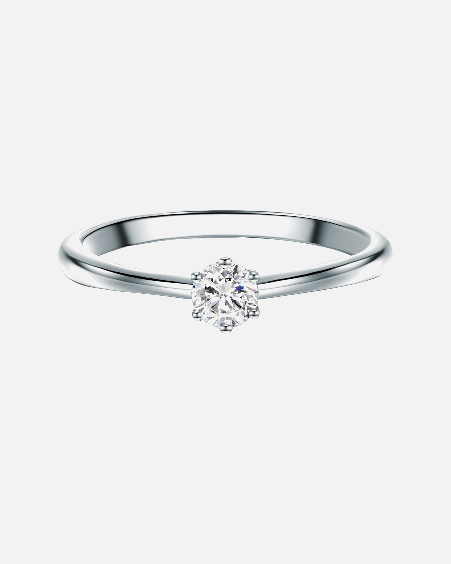 Ring für Weiblich Trilani Ring aus Sterling Silber in silber mit Zirkonia 62