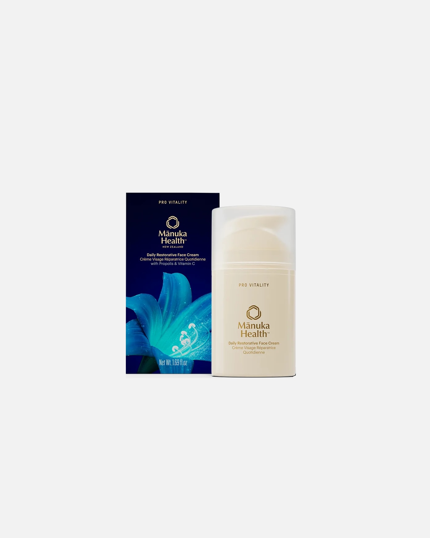 Gesichtscreme für Unisex Manuka Health Pro Vitality - Daily Restorative Face Cream with Propolis & Vitamin C 50ml