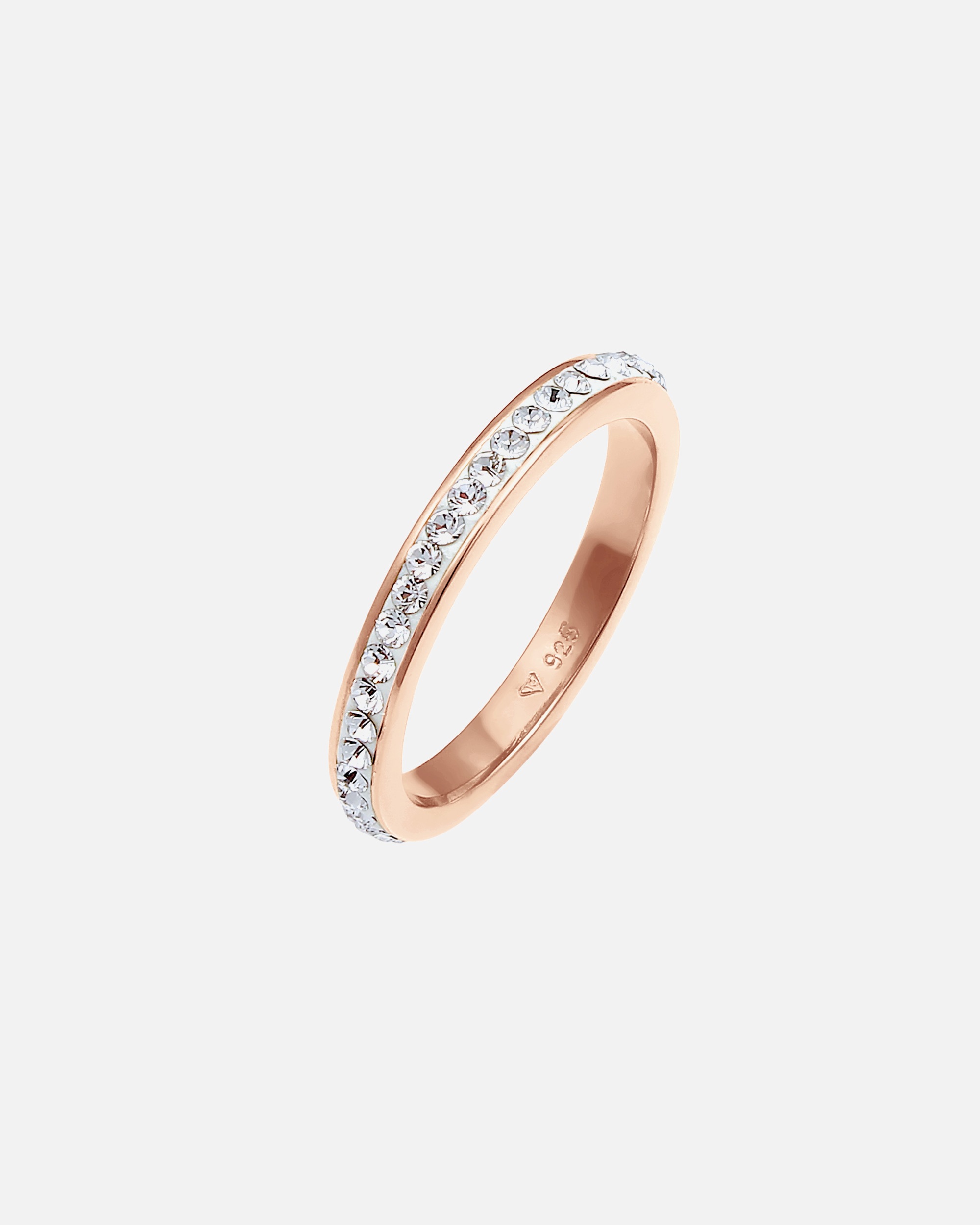 Ring für Weiblich Elli Bandring 925 Silber vergoldet, mit Kristallen von Swarovski® 54