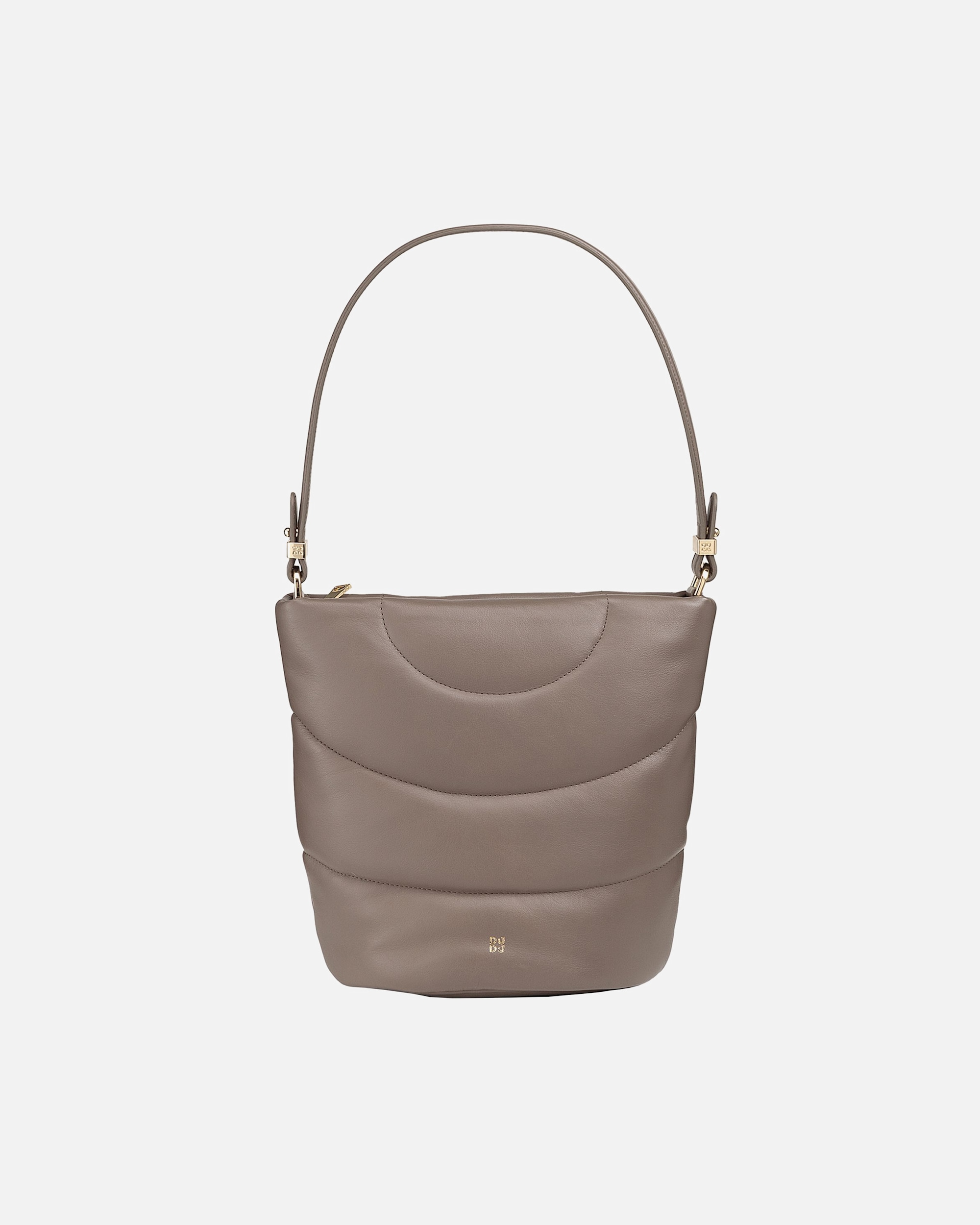 Clutch für Weiblich DuDu Barbara Schultertasche taupe