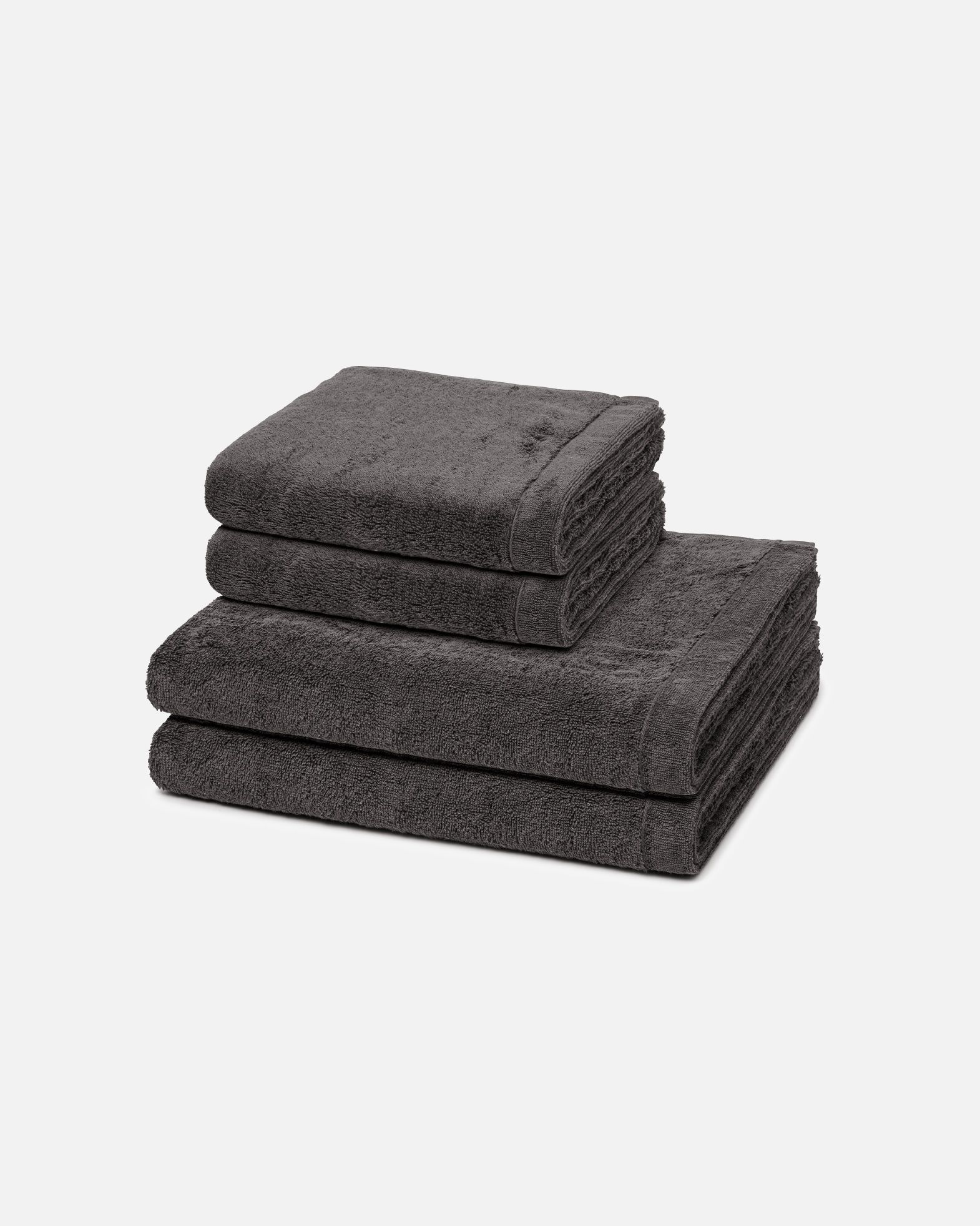 Handtuch für Unisex Cawö Handtuch-Set Lifestyle (4-teilig) Anthrazit
