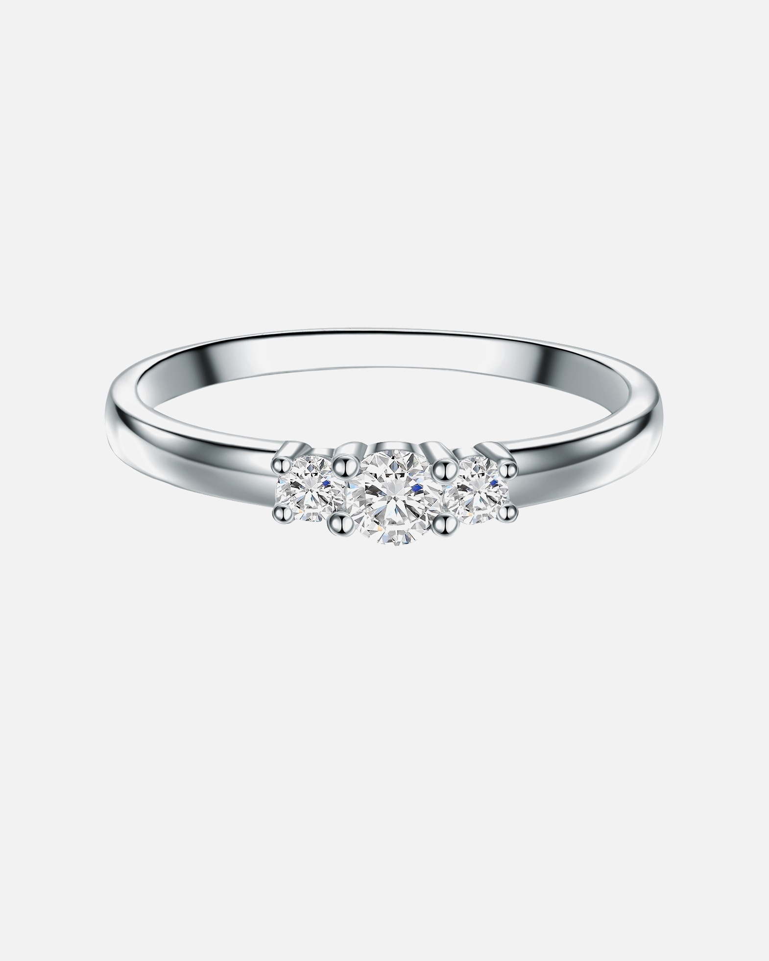 Ring für Weiblich Trilani Ring Sterling Silber Topas in Silber 58