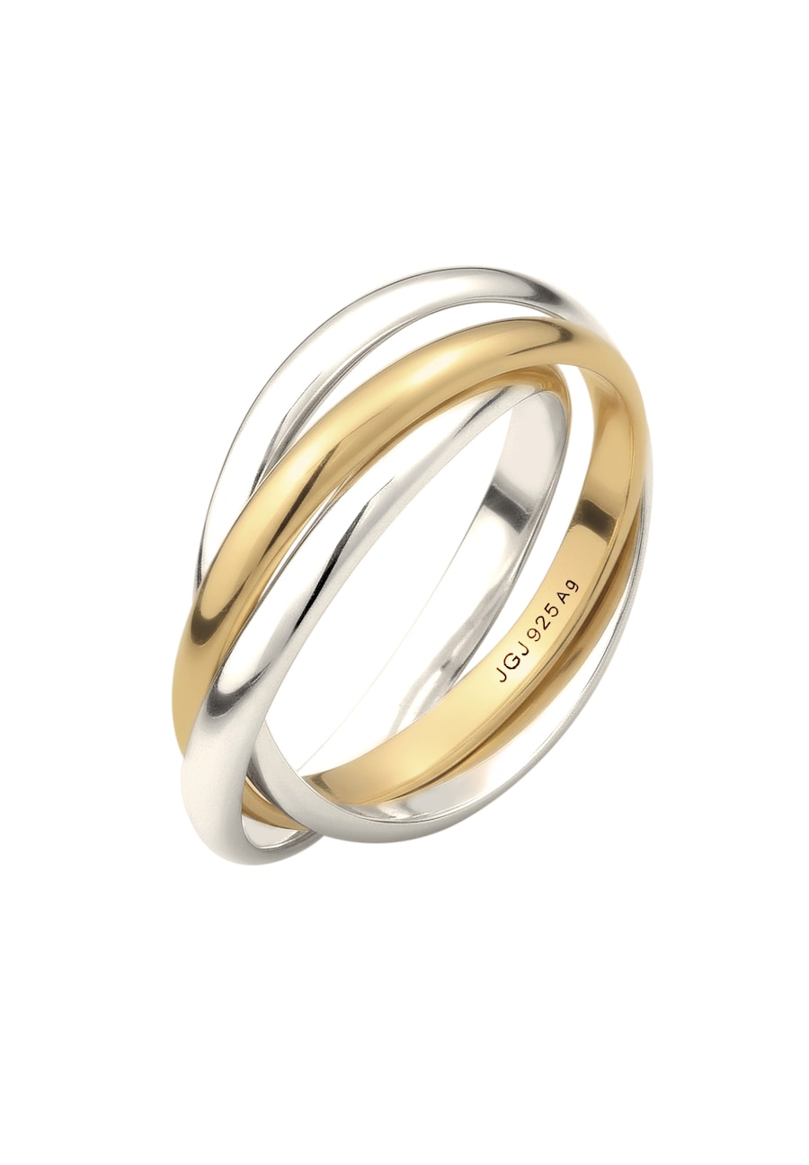 Elli Basic Wickelring Klassisches Design 925 Silber 52 Damen