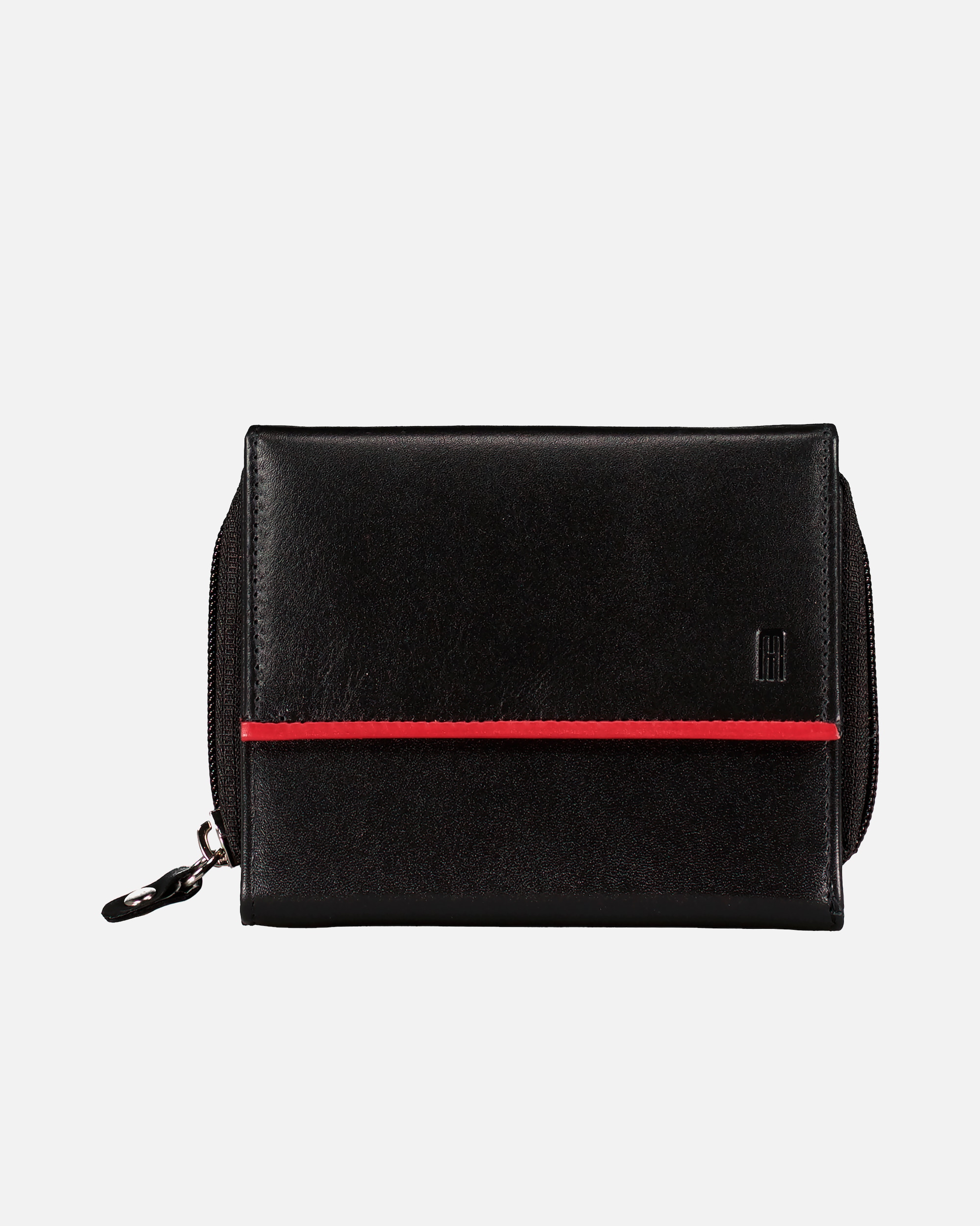 Portemonnaie für Weiblich Hausfelder Manufaktur Geldbörse Multicolor Schwarz Rot