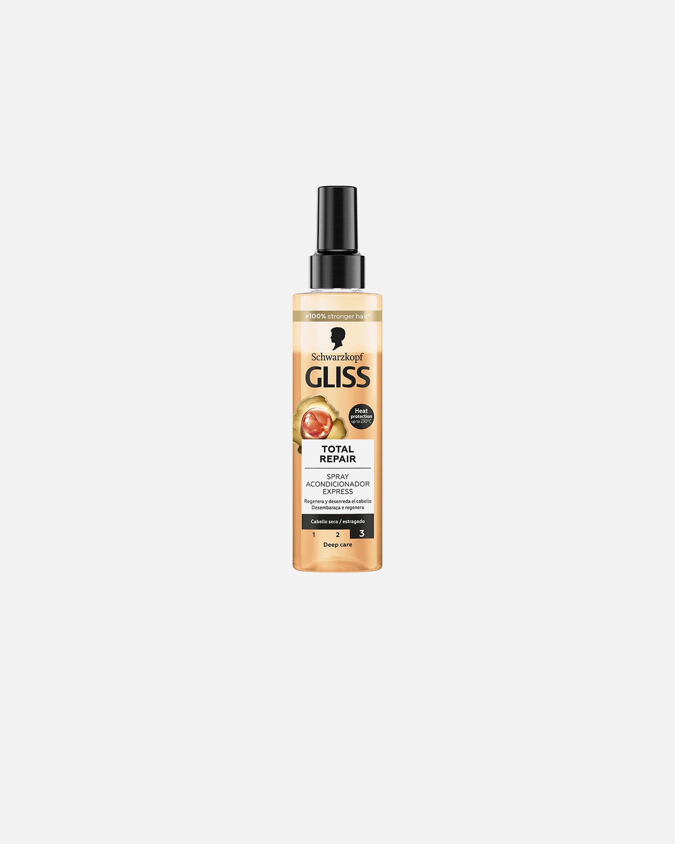 Leave-In-Conditioner für Unisex Schwarzkopf GLISS TOTAL REPAIR Conditioner-Spray 200 ml