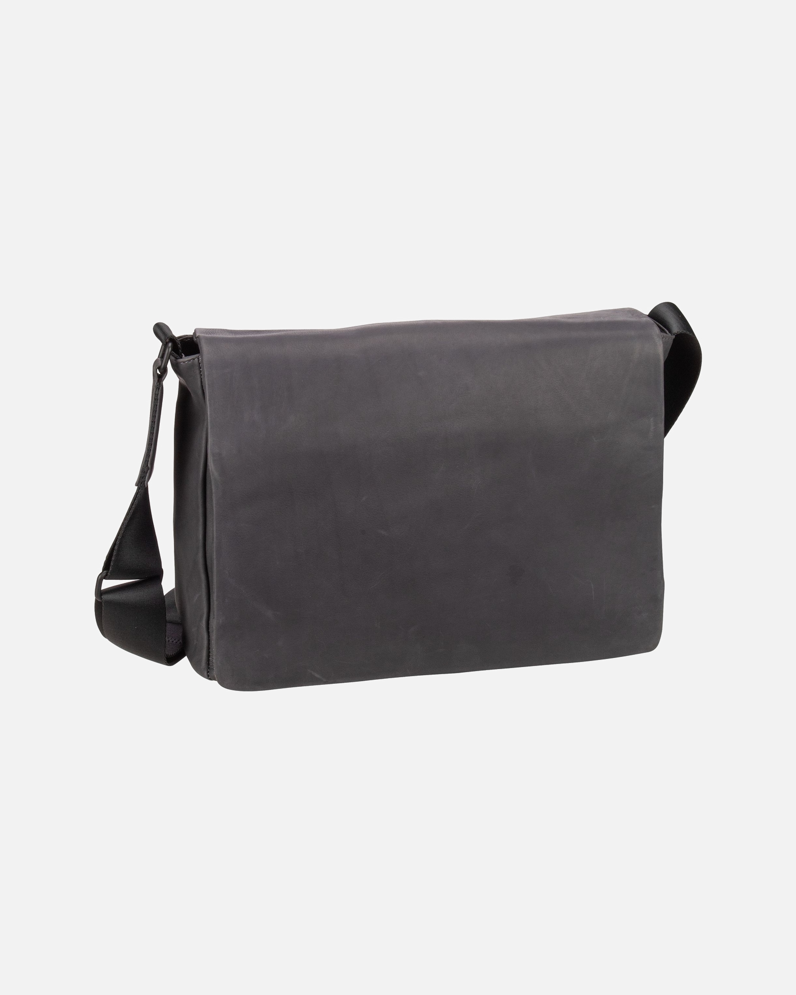 Laptoptasche für Männlich Leonhard Heyden Den Haag Messenger Leder 37 cm Laptopfach Grau
