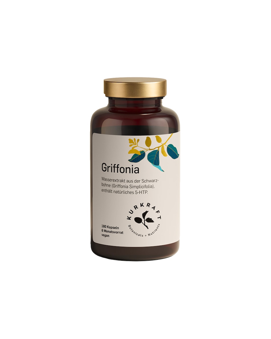 Kurkraft GRIFFONIA – pflanzlicher Extrakt mit natürlichem 5-HTP-Gehalt 180 Kapseln 88 g