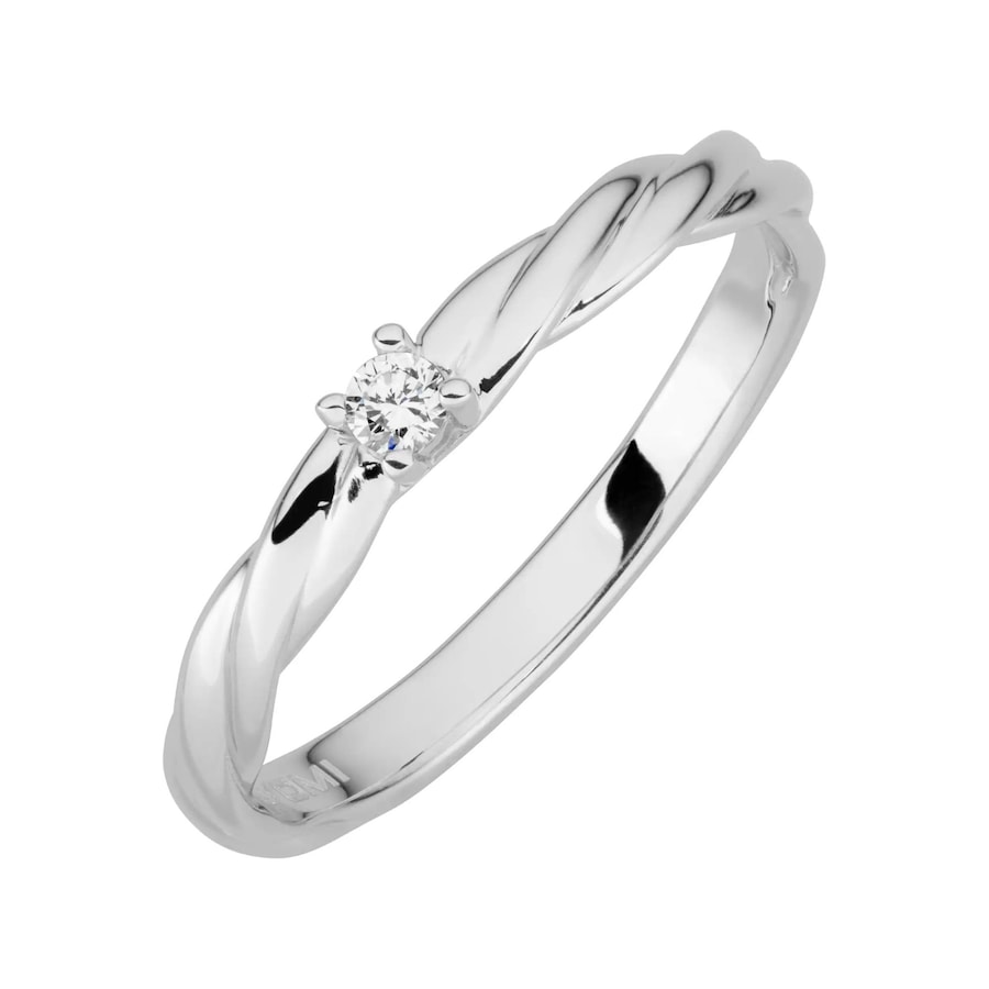 Lyomi Ring 585/- Gold Diamant Lab Grown weiß 0,05ct. 060 (19,1) Damen